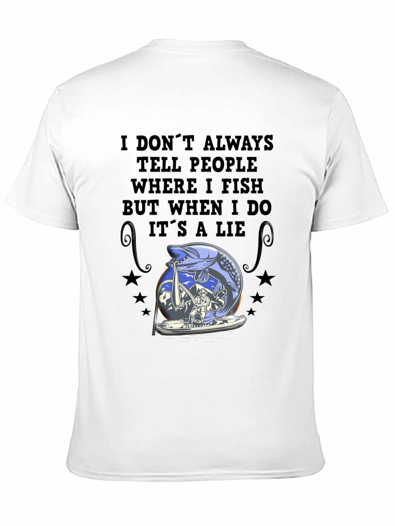Fishing Lie T-Shirt - Angler Humor Tee