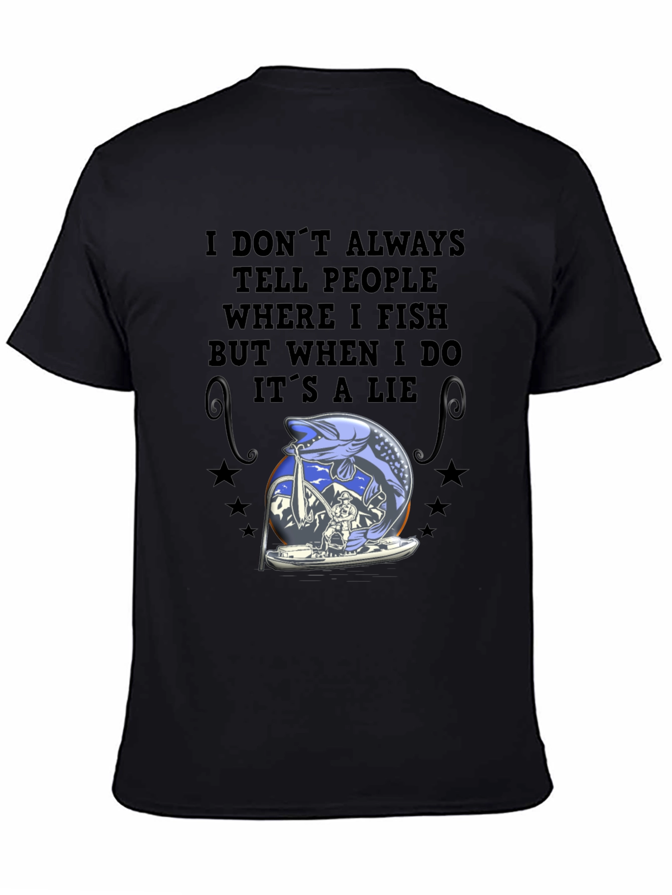 Fishing Lie T-Shirt - Angler Humor Tee