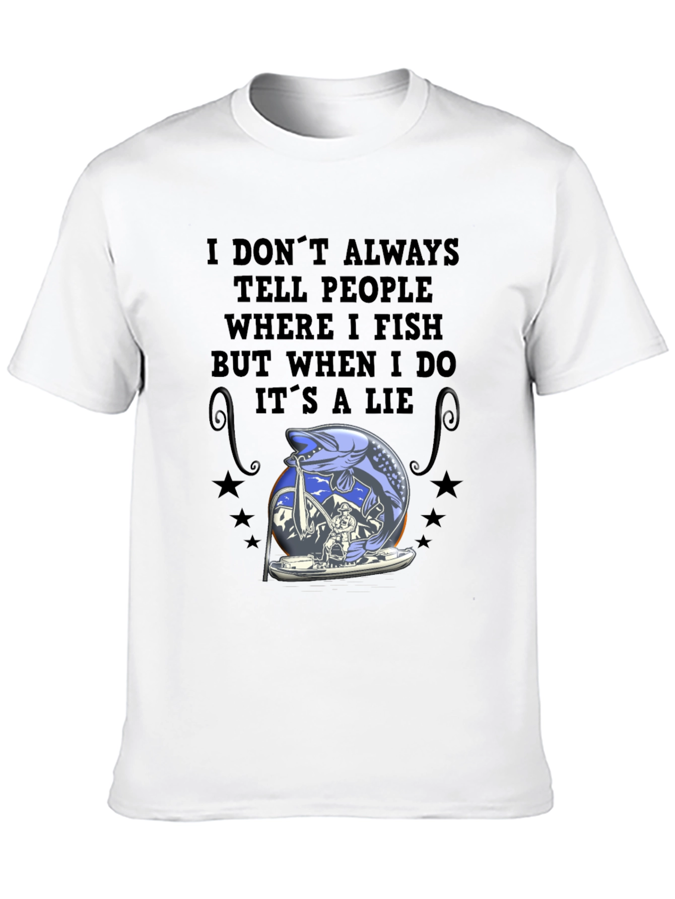 Fishing Lie T-Shirt - Angler Humor Tee
