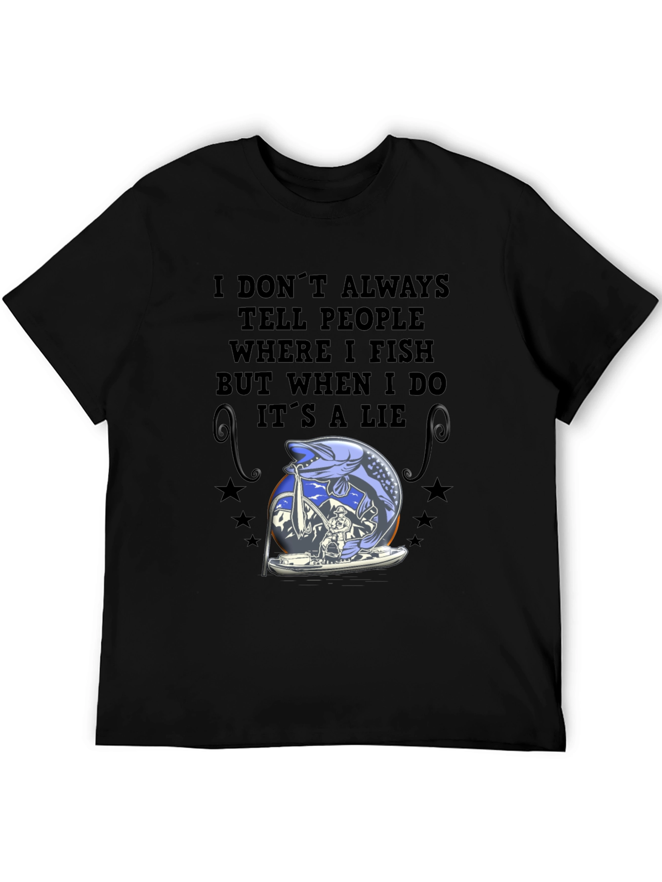 Fishing Lie T-Shirt - Angler Humor Tee