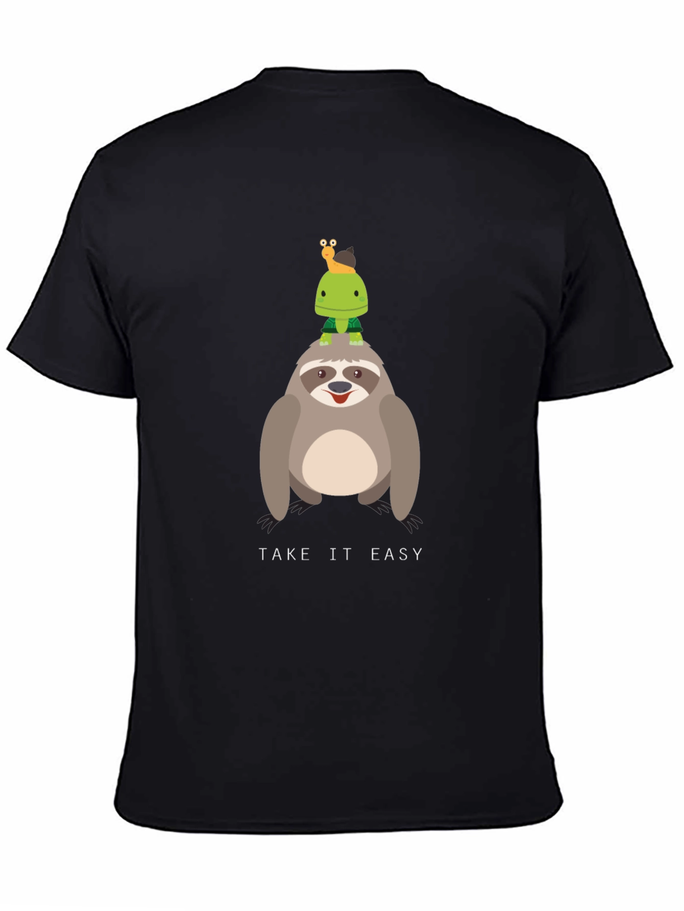 Take it Easy Sloth & Turtle Graphic T-Shirt