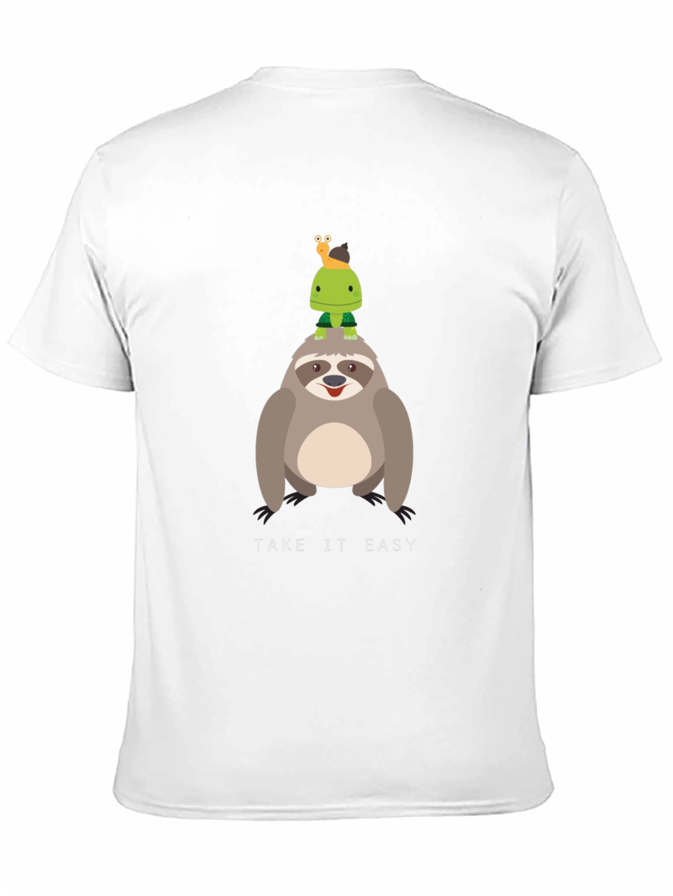 Take it Easy Sloth & Turtle Graphic T-Shirt