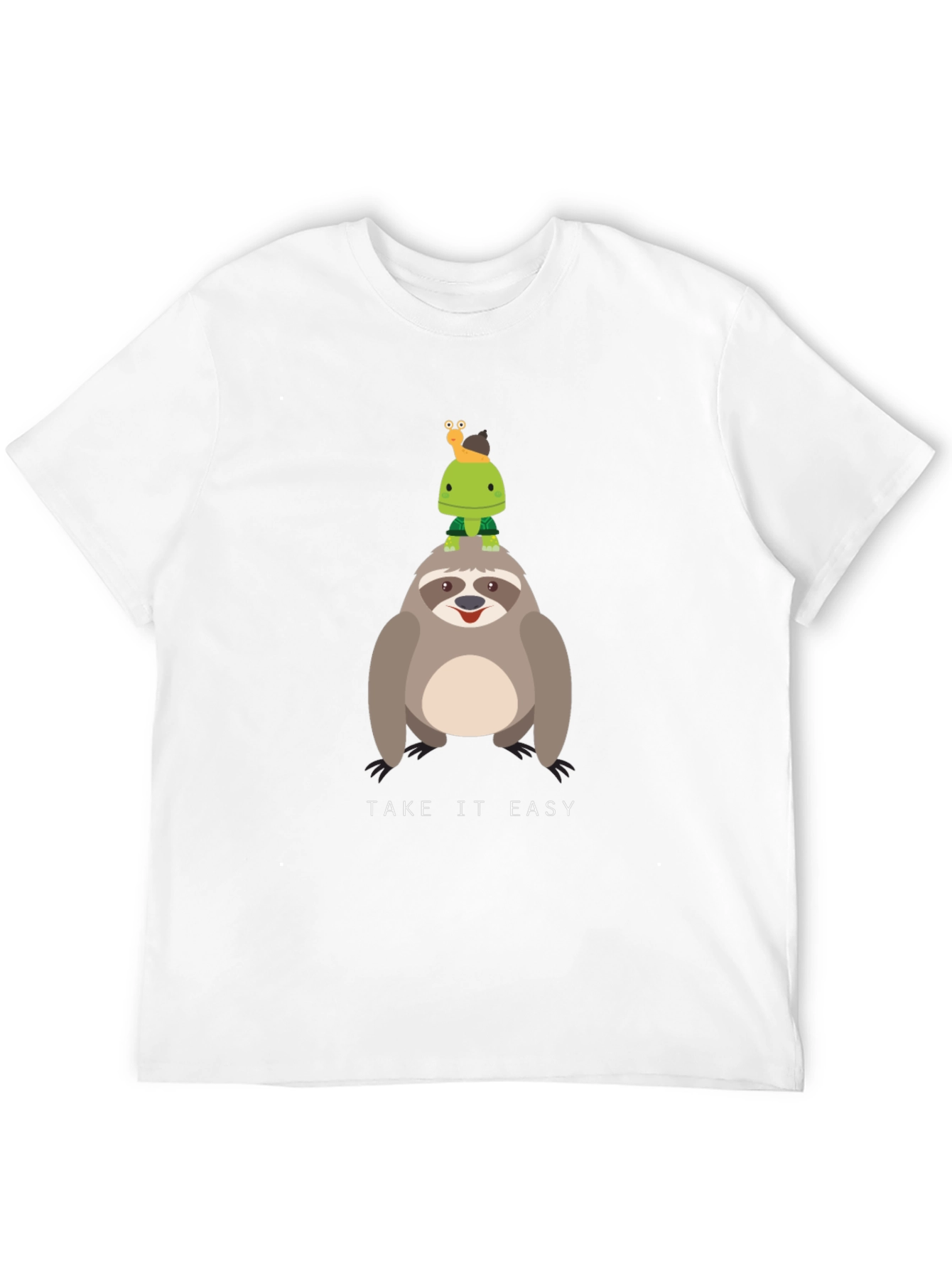 Take it Easy Sloth & Turtle Graphic T-Shirt