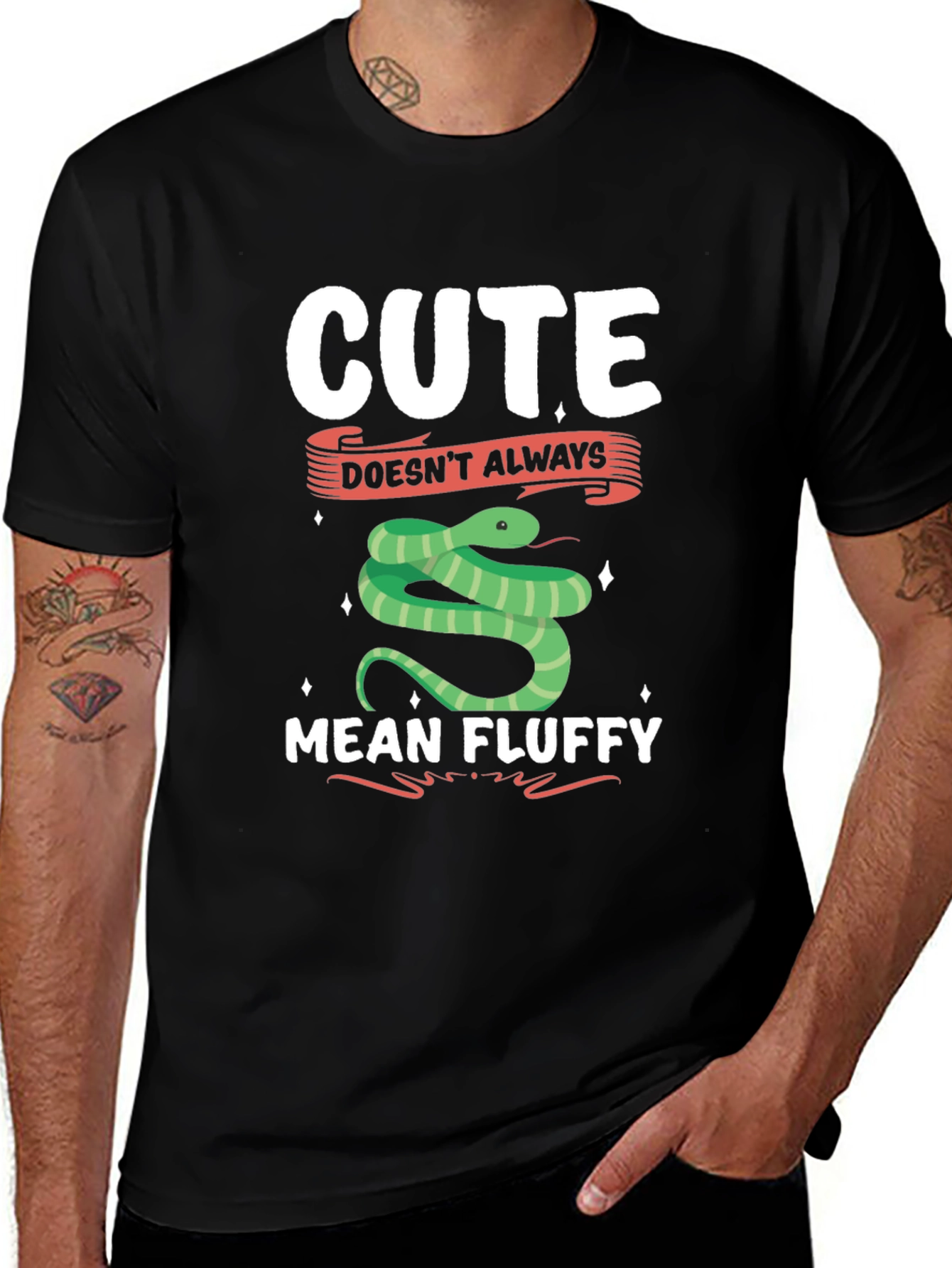 Cute Doesnt Always Mean Fluffy Snake T-Shirt