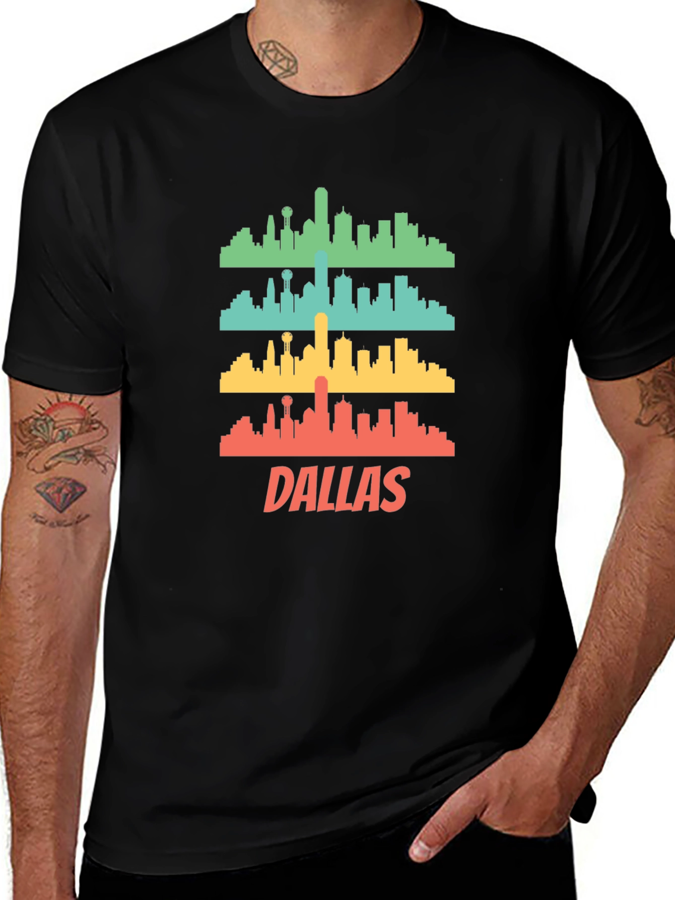 Dallas Skyline Graphic T-Shirt