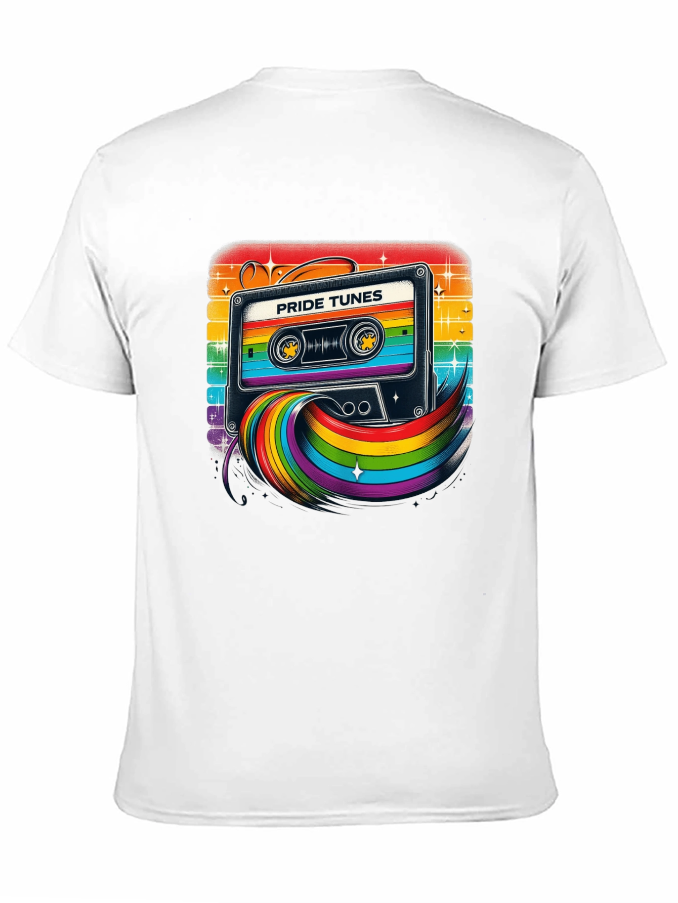 Pride Tunes Cassette Rainbow Graphic T-Shirt