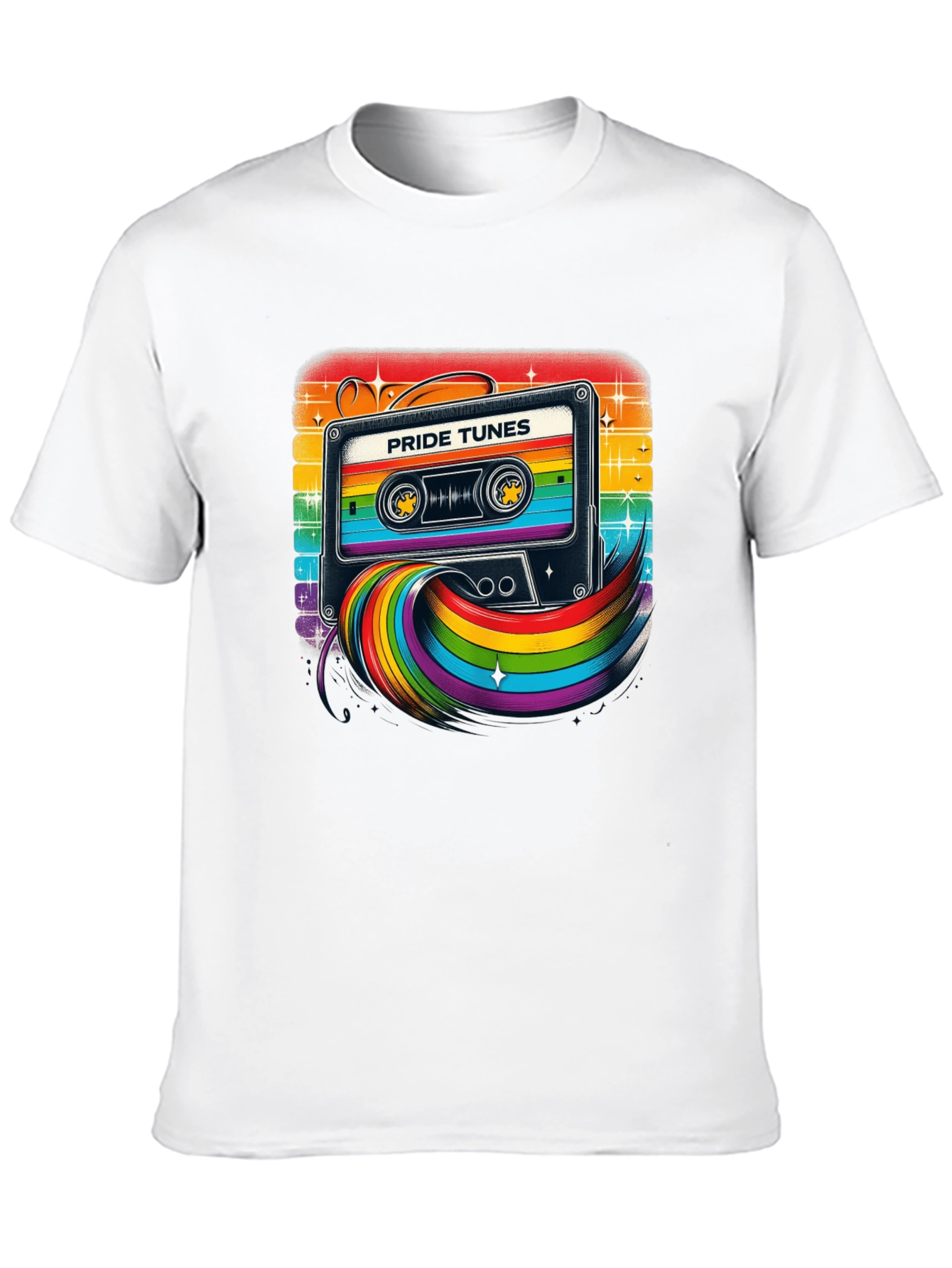Pride Tunes Cassette Rainbow Graphic T-Shirt