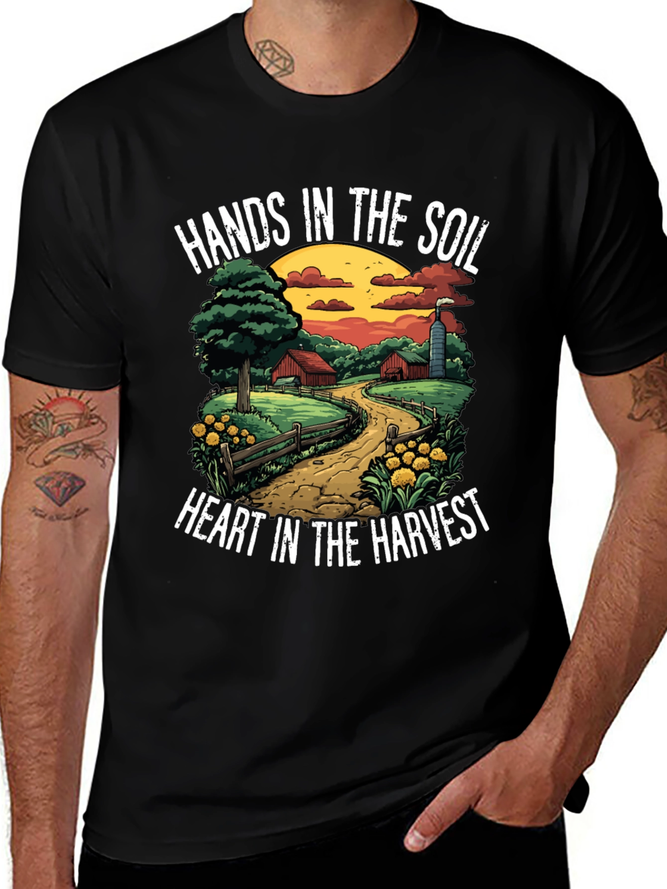 Hands in the Soil Farm Graphic Tee