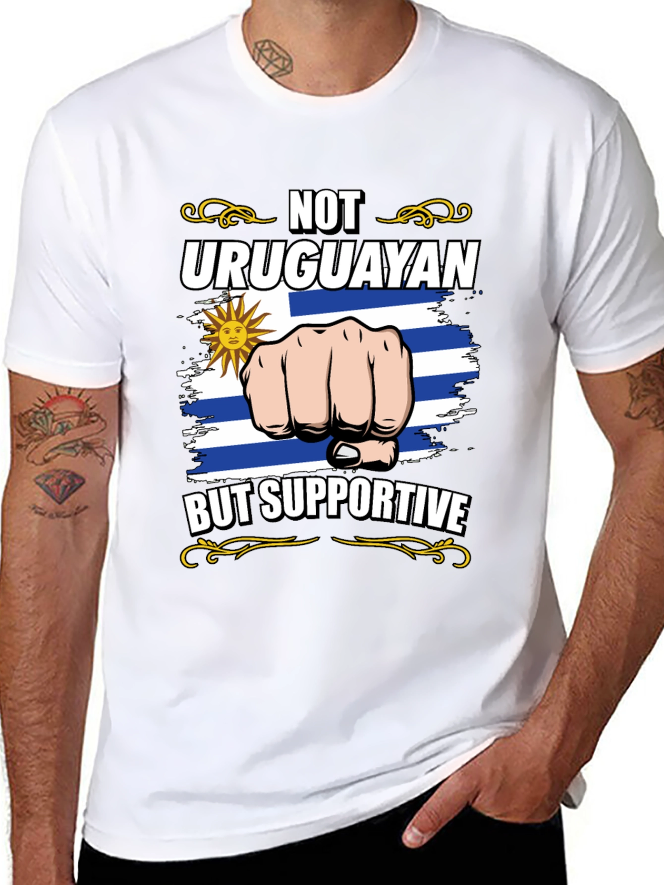 Uruguay Supporter Graphic Tee