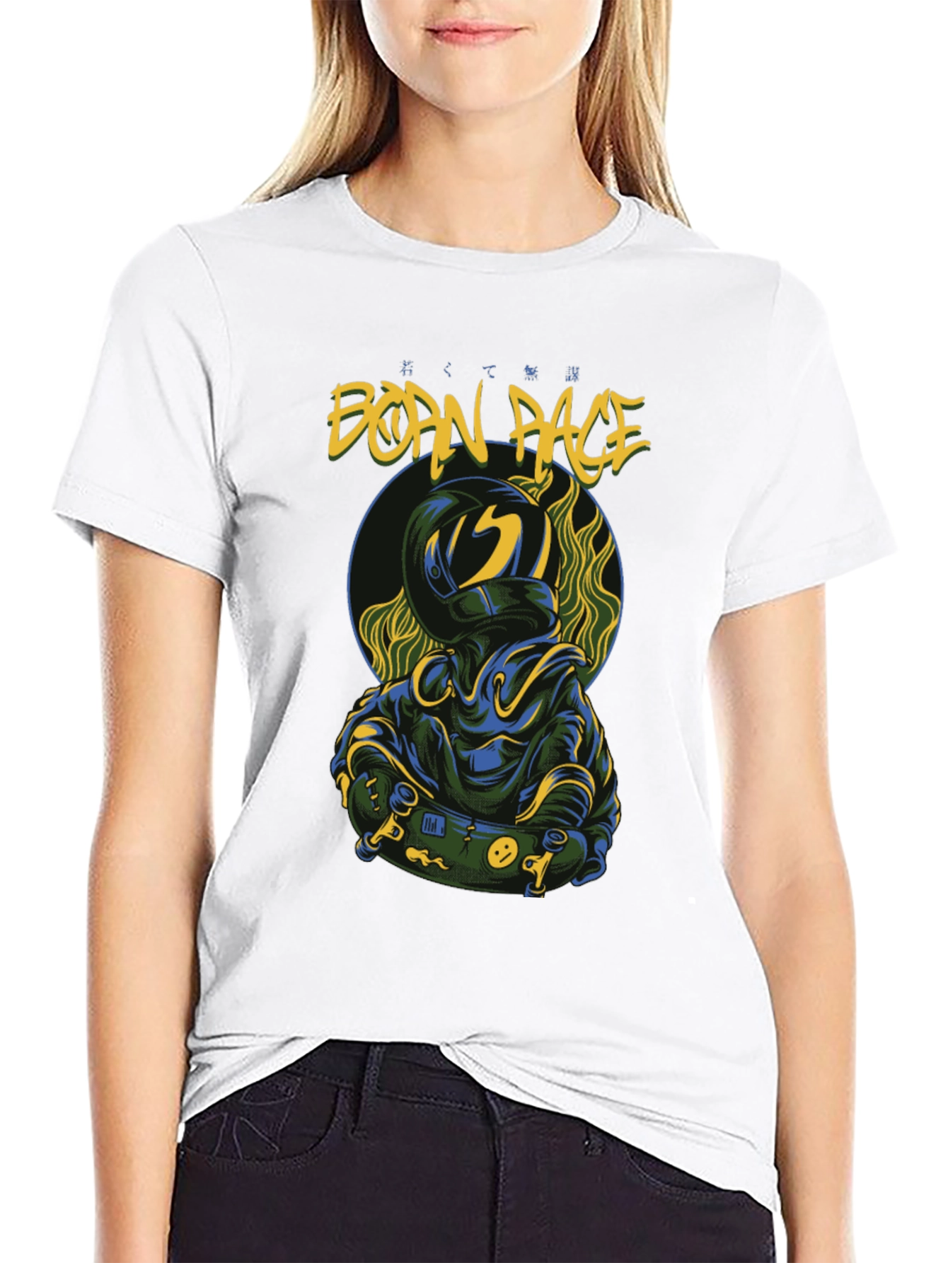 Born Race Graphic Black T-Shirt