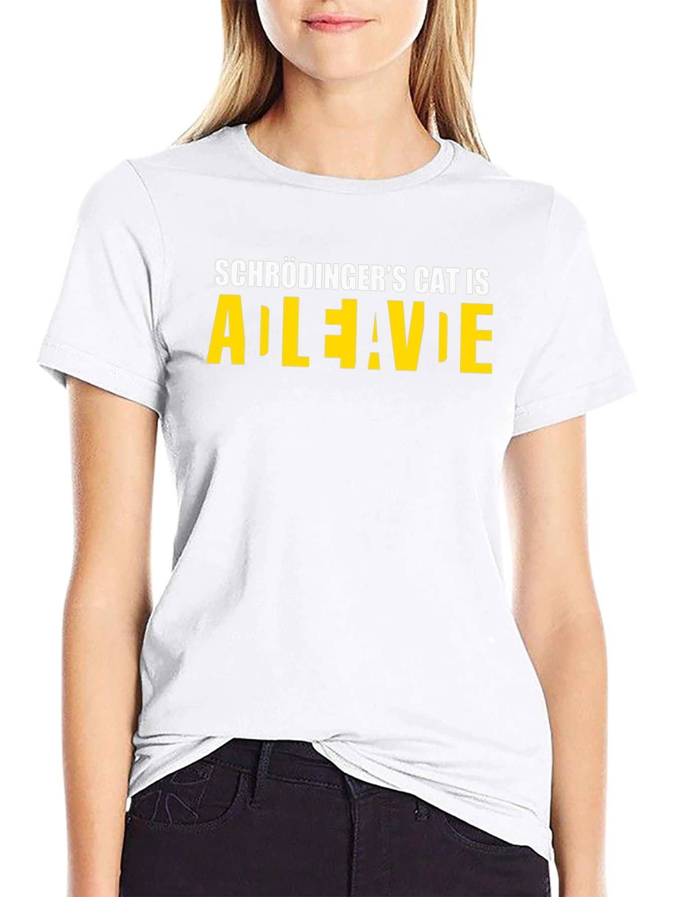 Schrödingers Cat T-Shirt: Alive/Dead