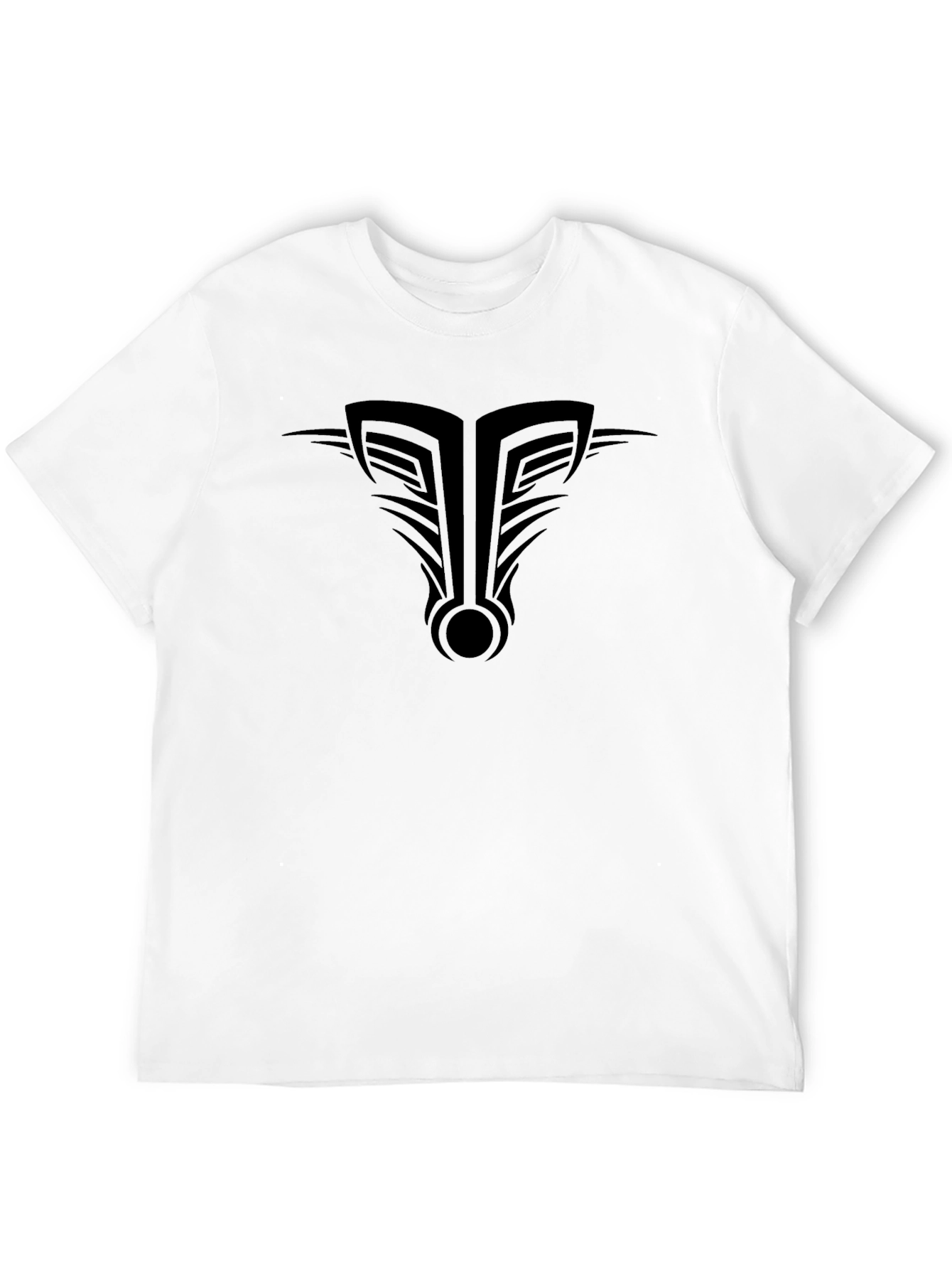 Black Graphic Tee - Tribal Inspired Design