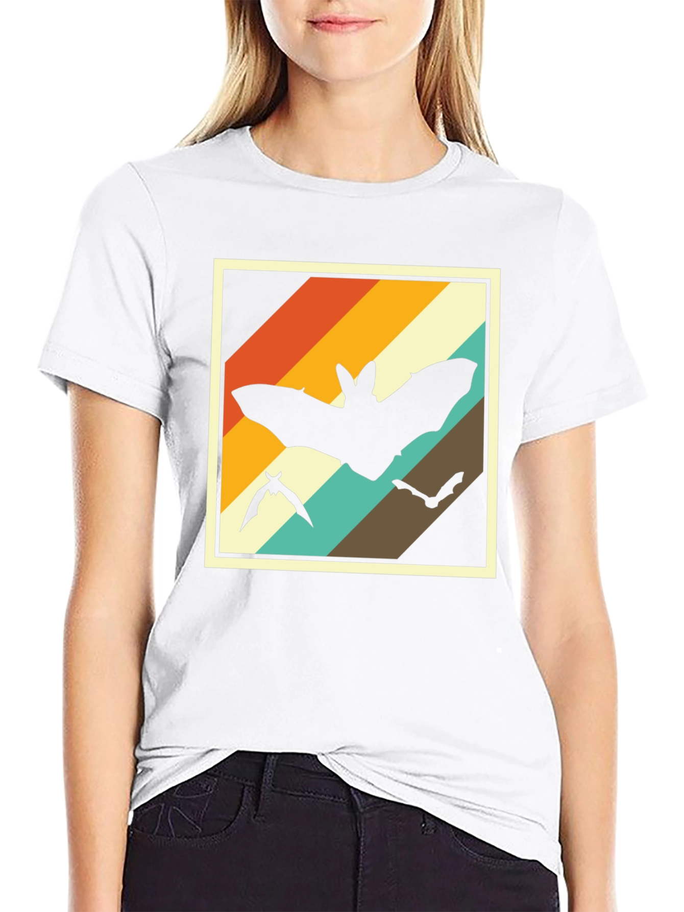 Retro Bat T-Shirt - Unique Animal Design