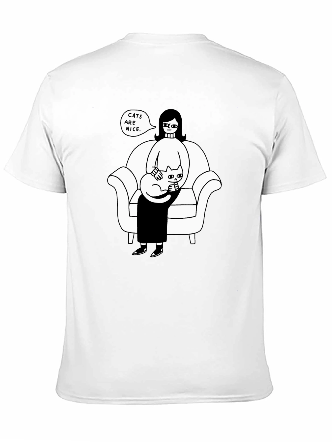Cats Are Nice Graphic Tee - Relaxed Fit