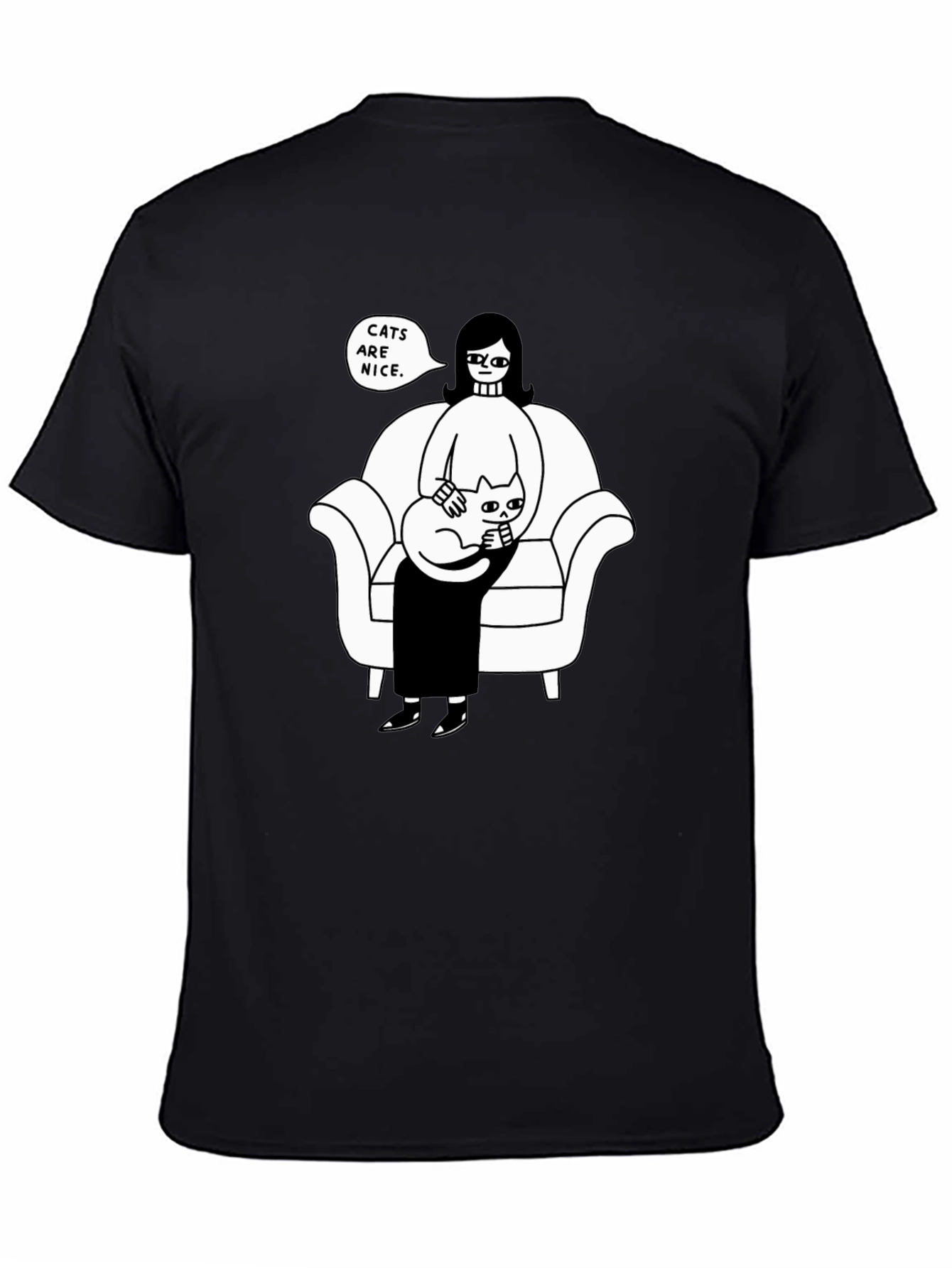 Cats Are Nice Graphic Tee - Relaxed Fit