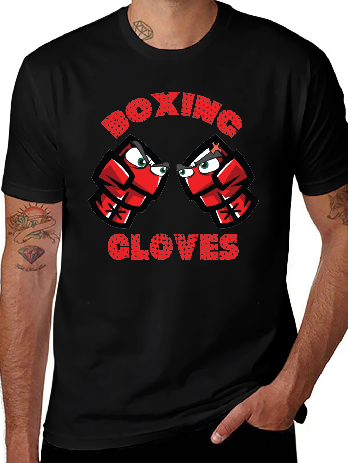 Boxing Gloves Graphic Tee - Punchy Style