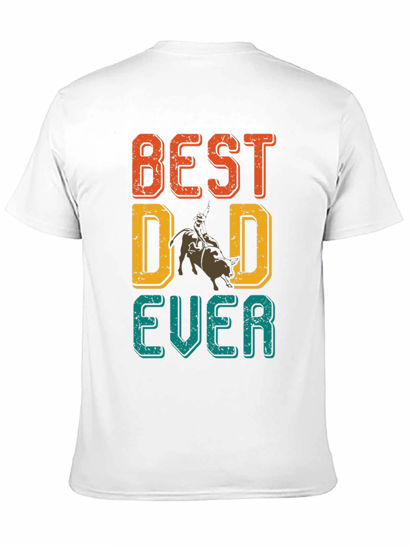 Best Dad Ever Rodeo Graphic T-Shirt