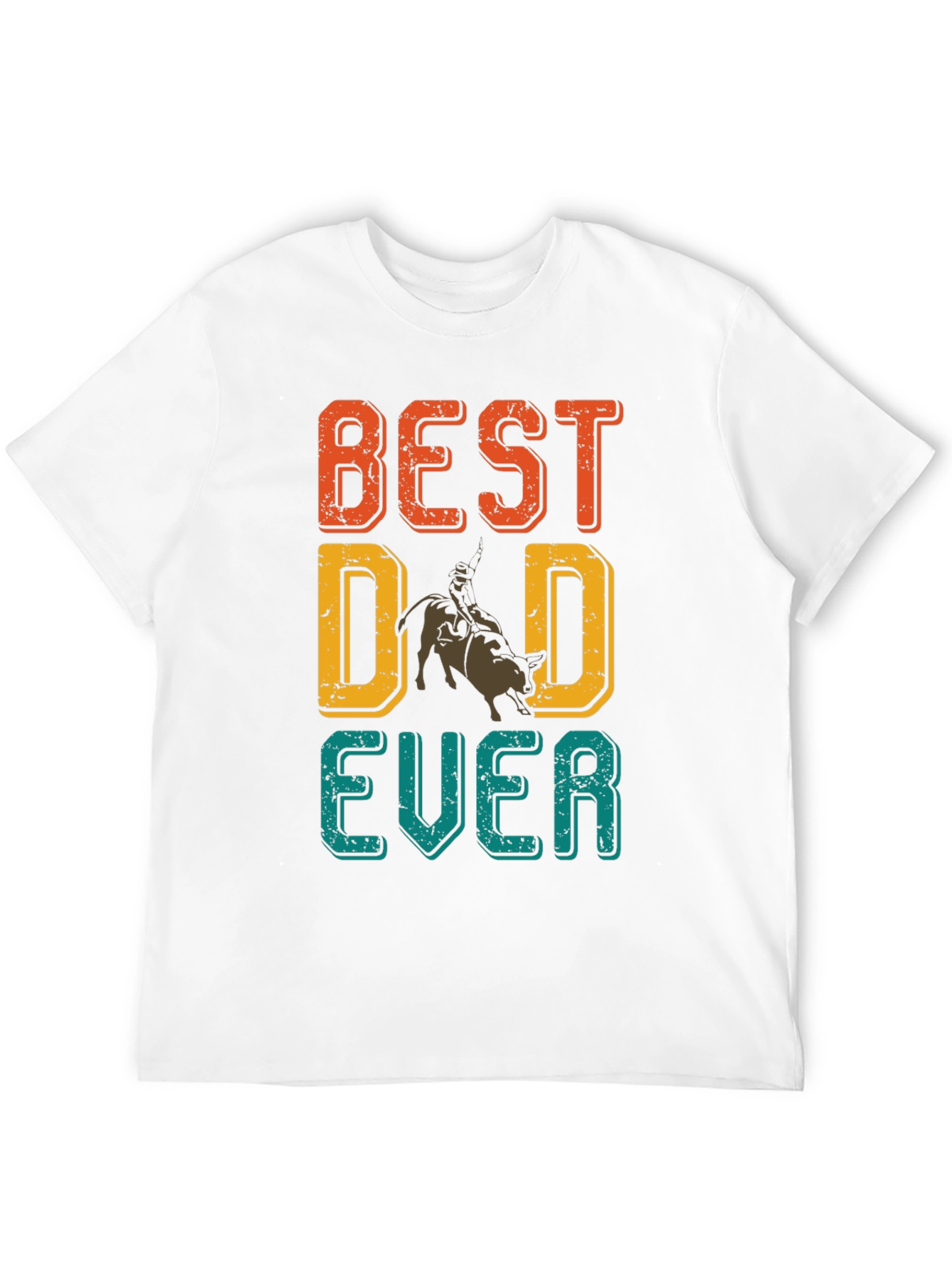 Best Dad Ever Rodeo Graphic T-Shirt
