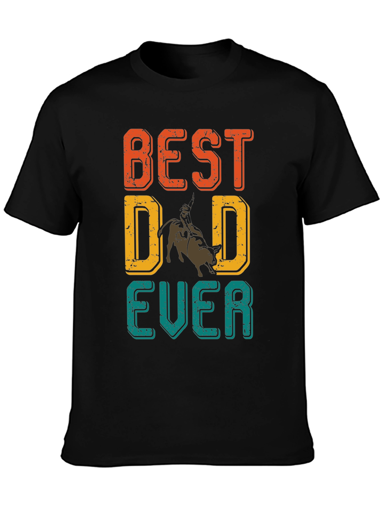 Best Dad Ever Rodeo Graphic T-Shirt