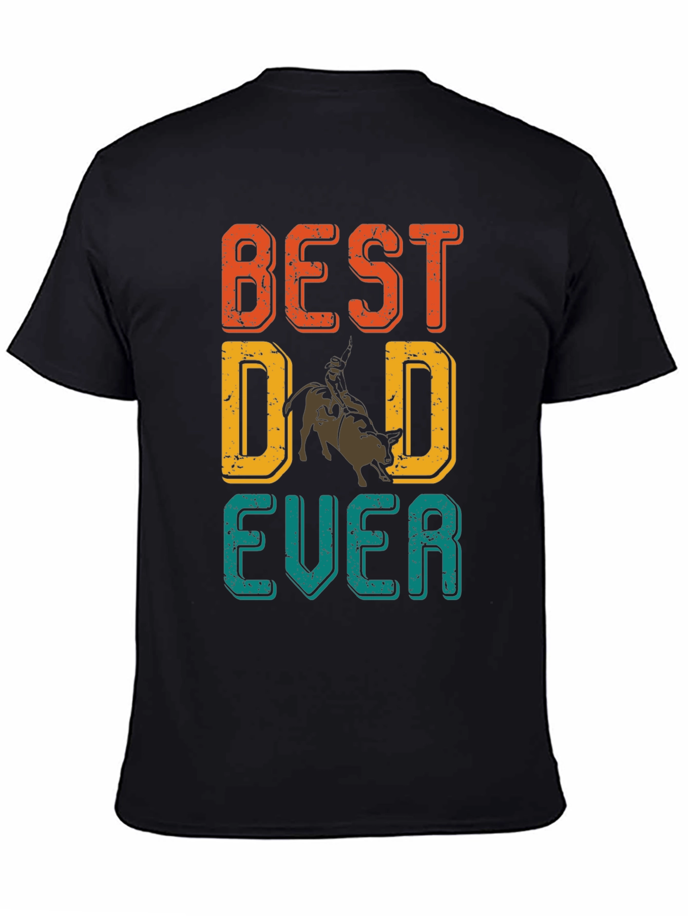 Best Dad Ever Rodeo Graphic T-Shirt