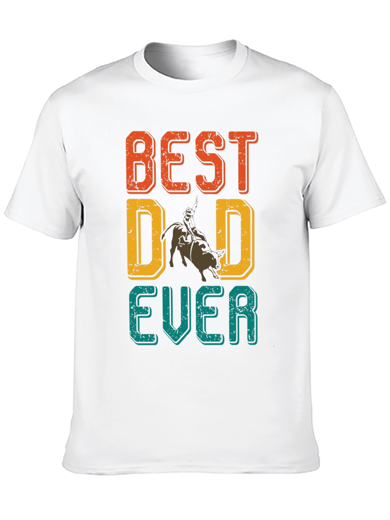 Best Dad Ever Rodeo Graphic T-Shirt