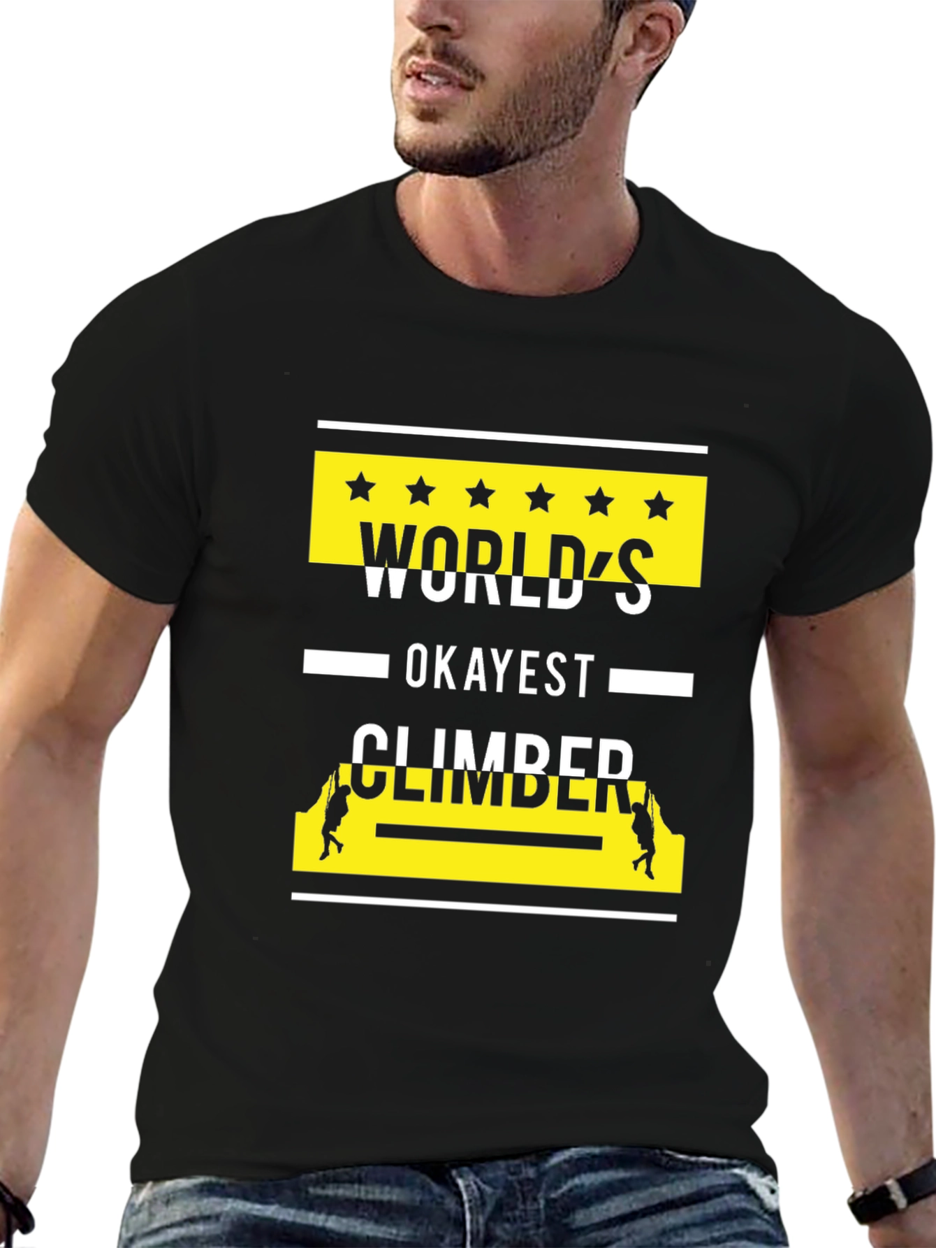Worlds Okayest Climber Graphic T-Shirt