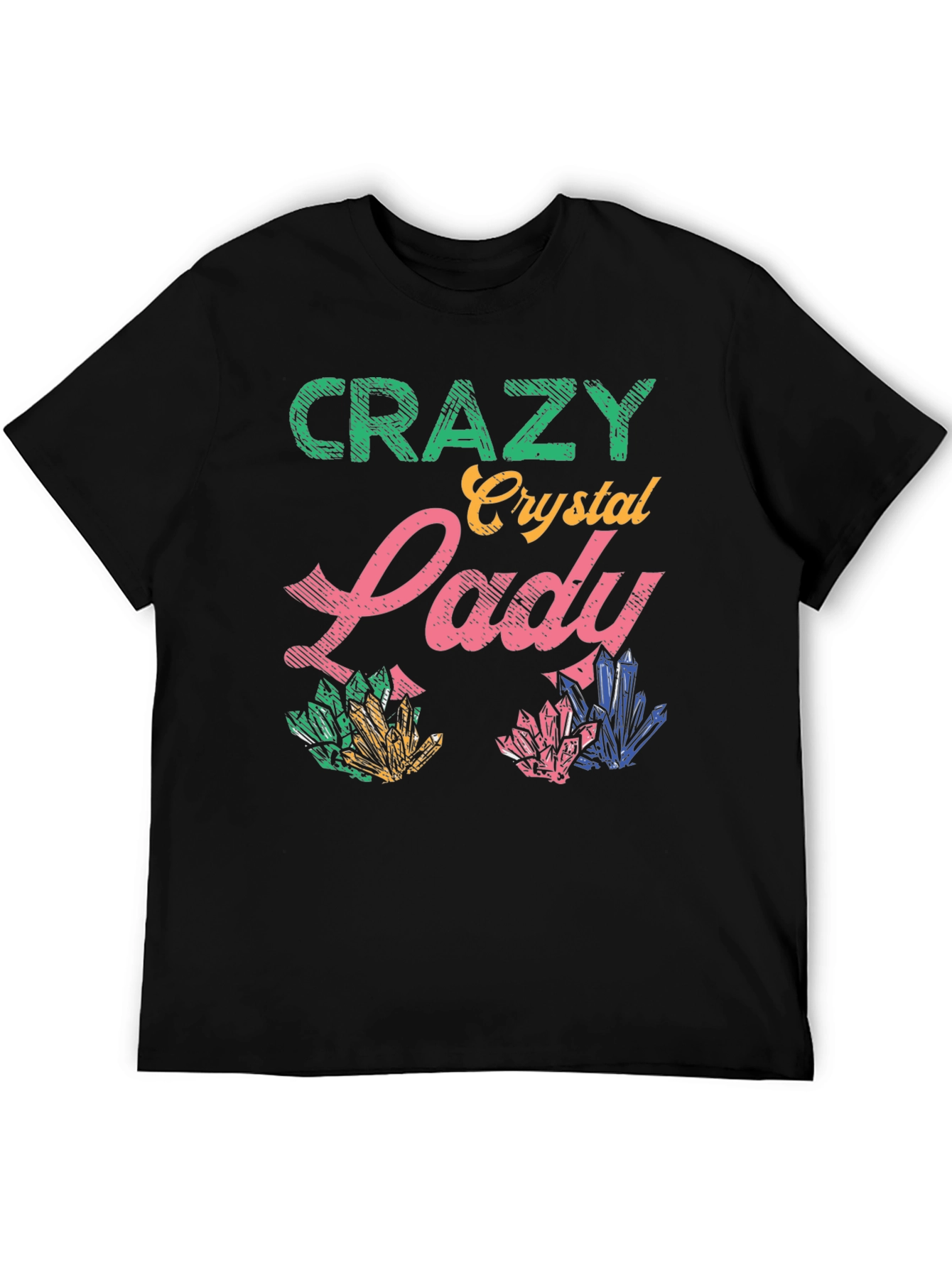 Crazy Crystal Lady Graphic T-Shirt