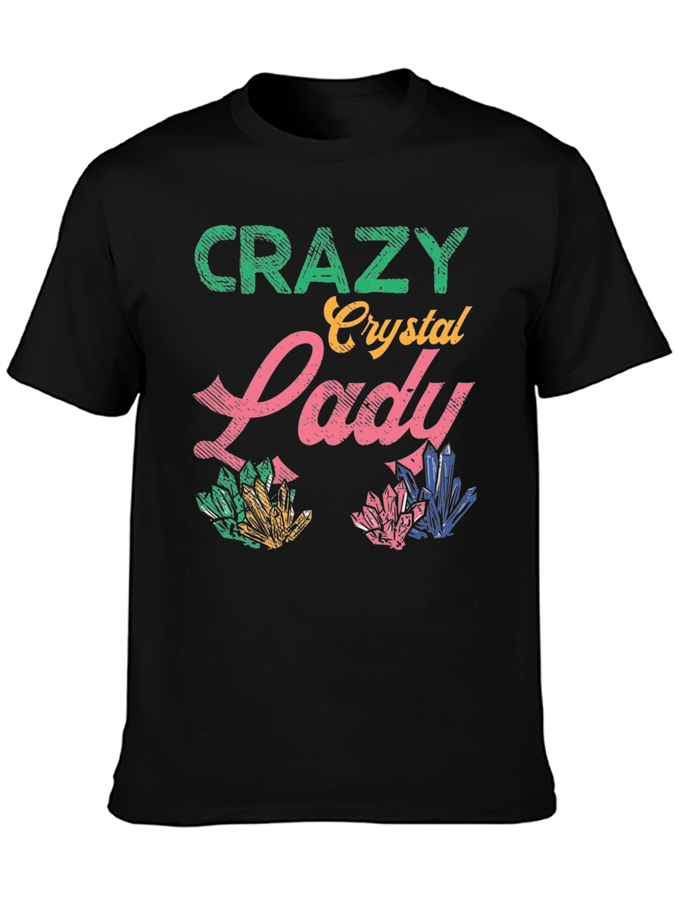 Crazy Crystal Lady Graphic T-Shirt