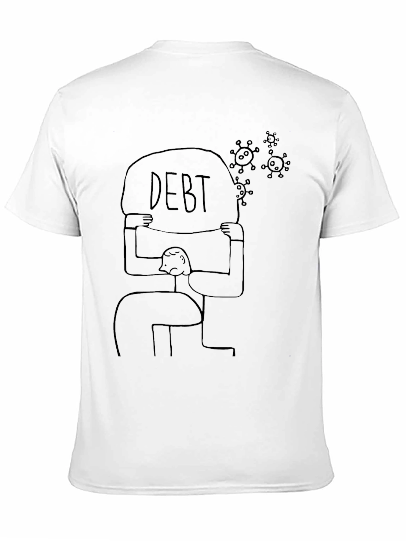 Debt Burden Graphic Tee - Black Unisex T-Shirt