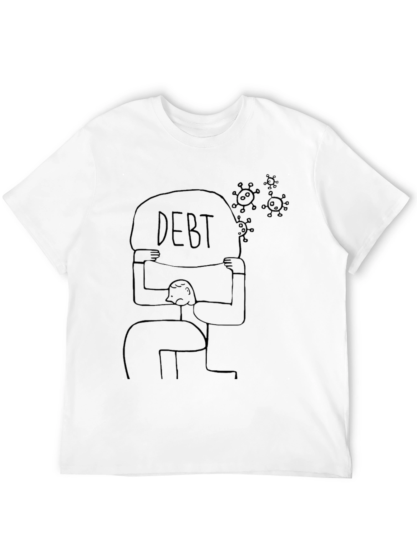 Debt Burden Graphic Tee - Black Unisex T-Shirt