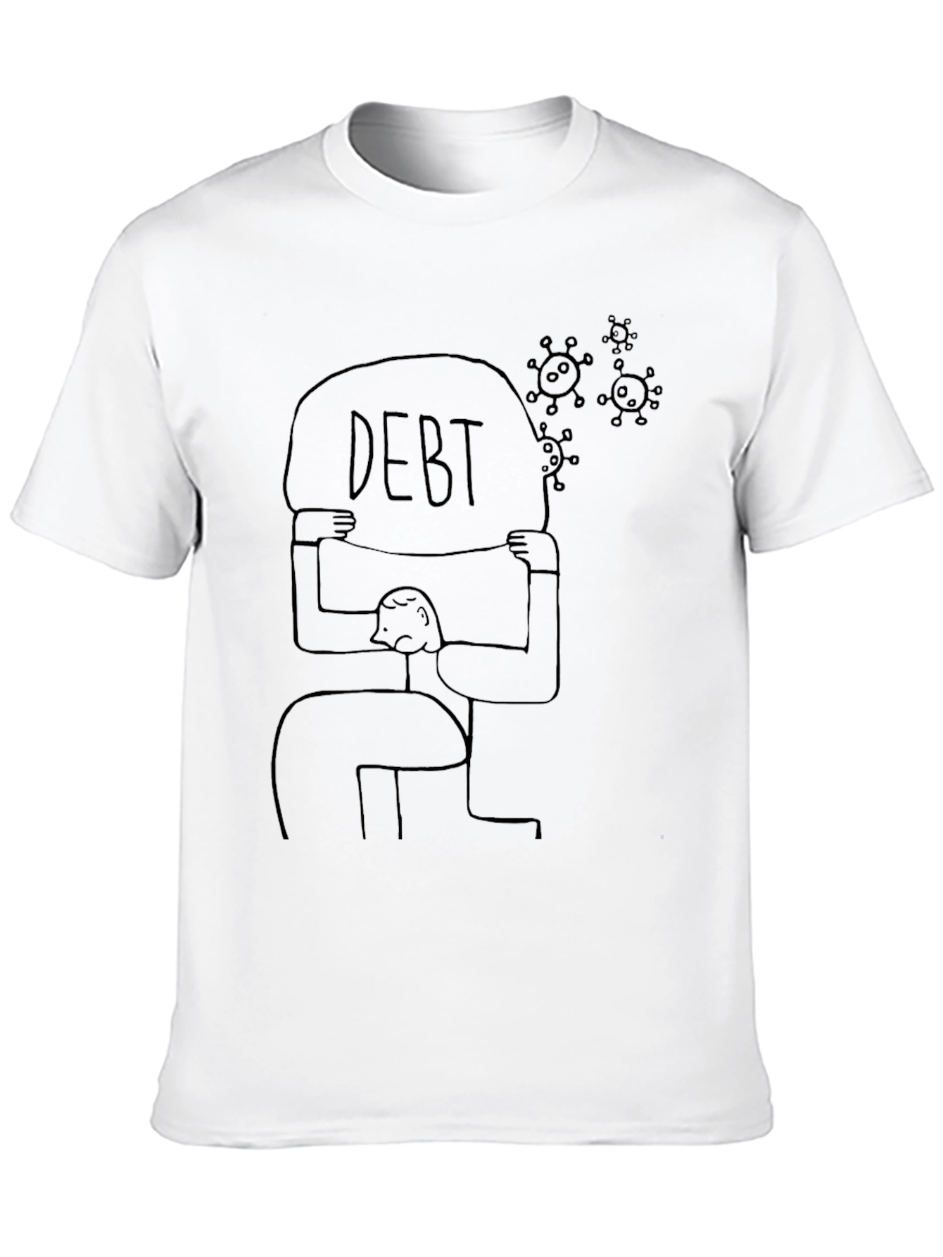 Debt Burden Graphic Tee - Black Unisex T-Shirt