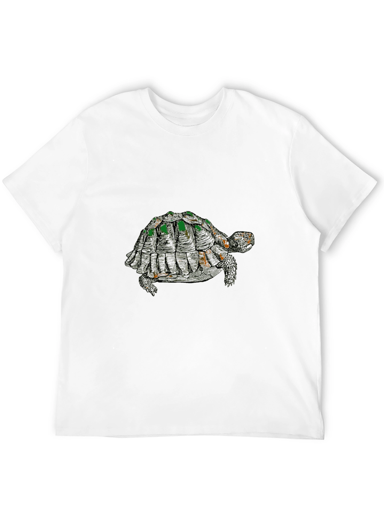 Turtle Graphic Tee - Stylish Black Cotton Blend