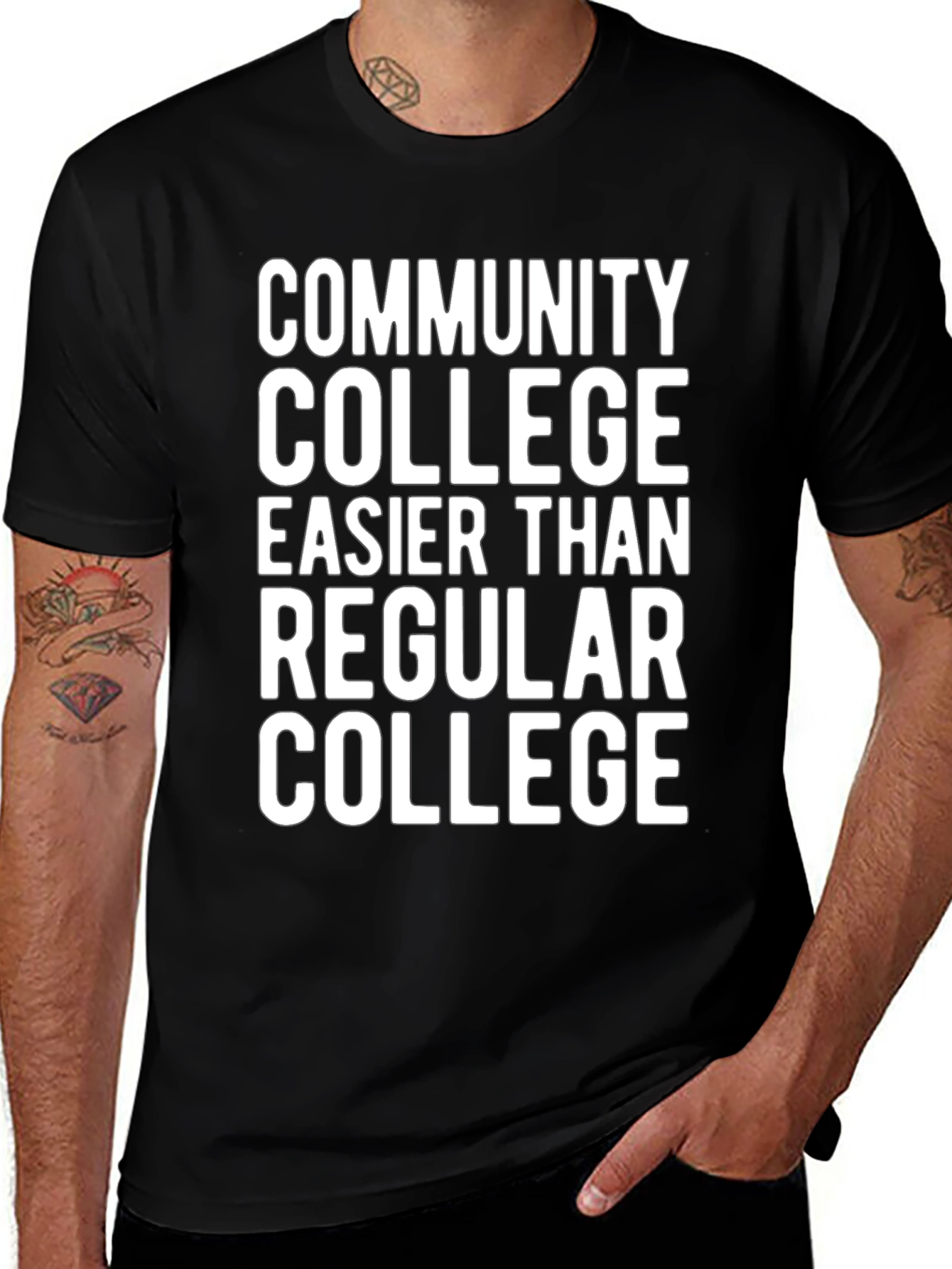 Community College T-Shirt Funny Slogan Tee