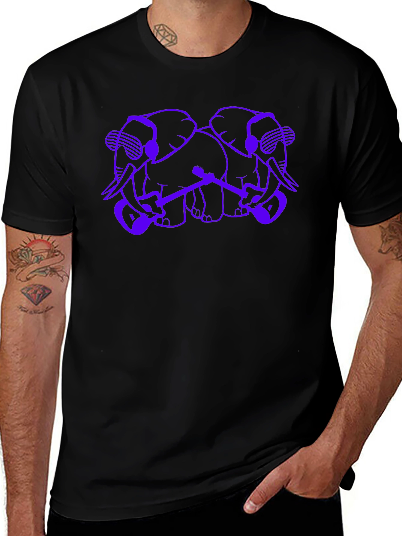 Elephant Band Graphic Tee