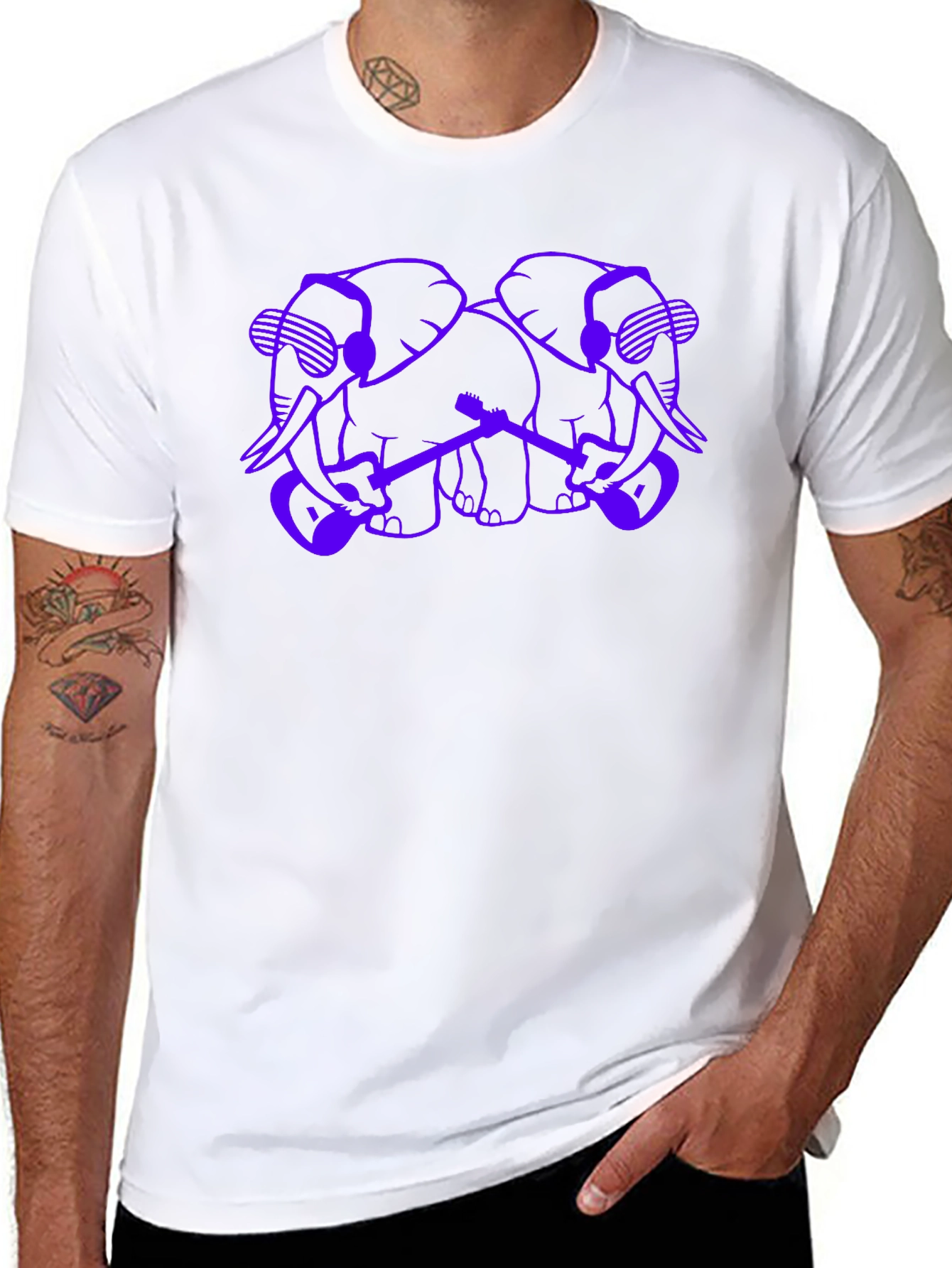 Elephant Band Graphic Tee