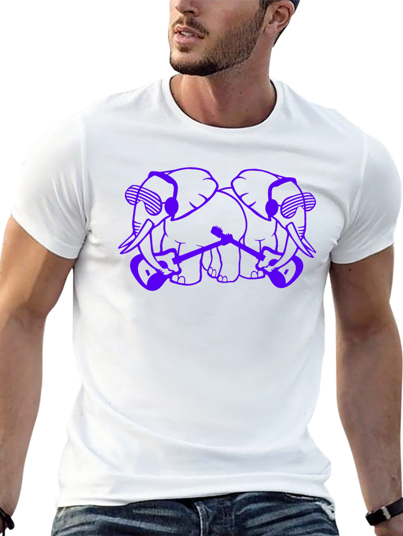 Elephant Band Graphic Tee