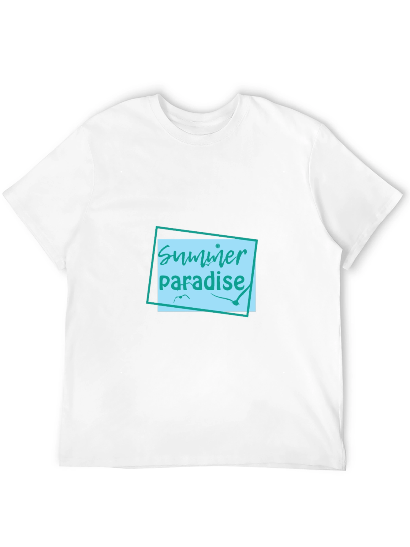 Summer Paradise Graphic Tee - Black