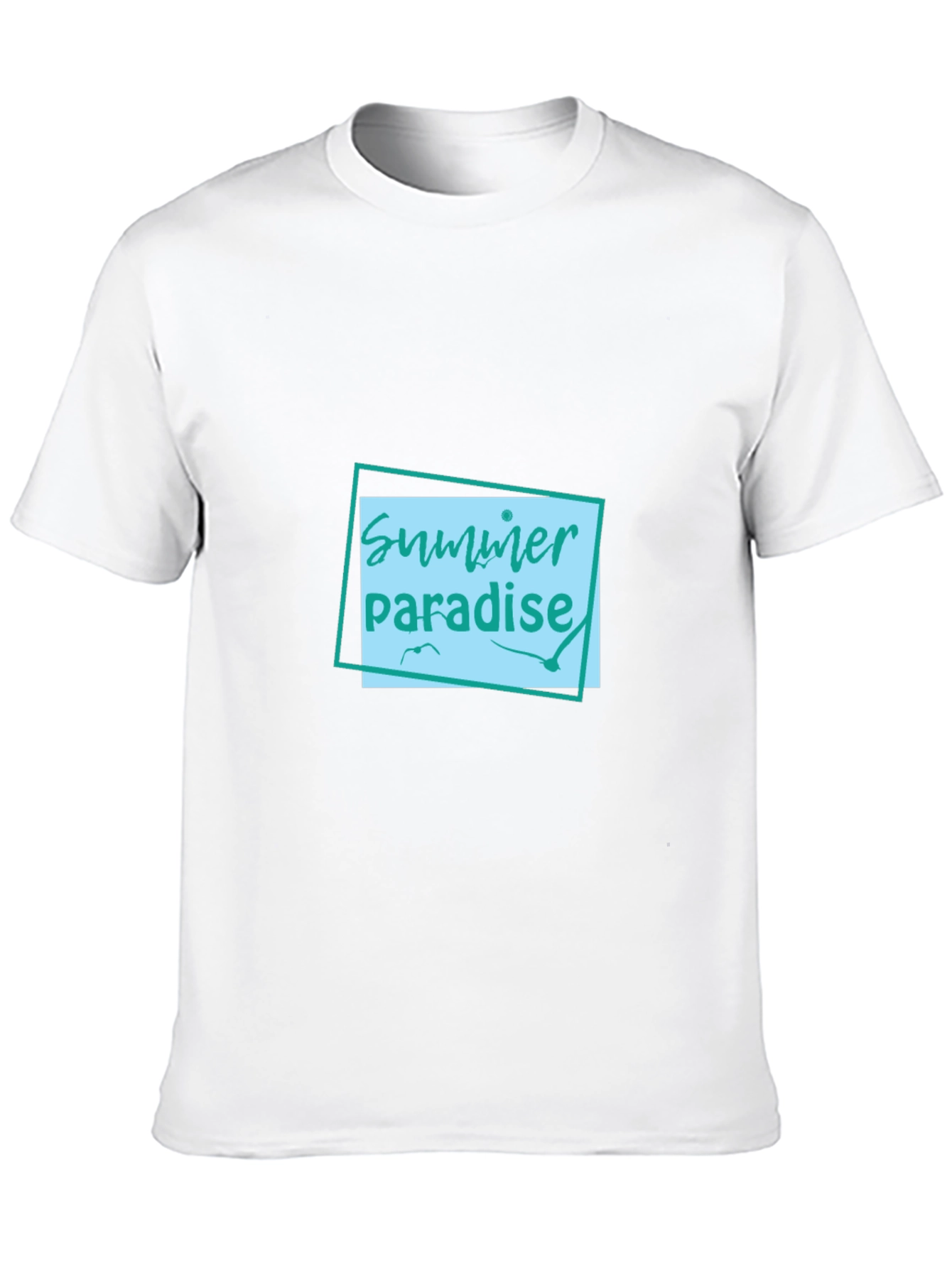 Summer Paradise Graphic Tee - Black