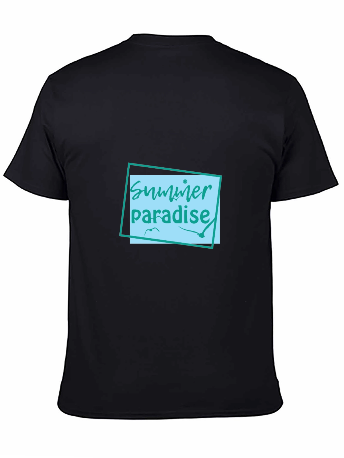 Summer Paradise Graphic Tee - Black