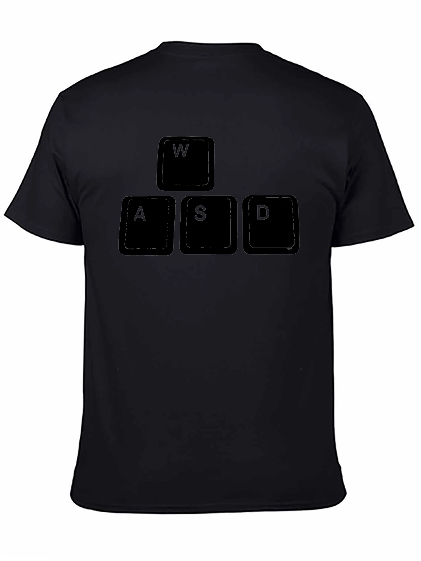 WASD Gaming Keyboard T-Shirt - Black