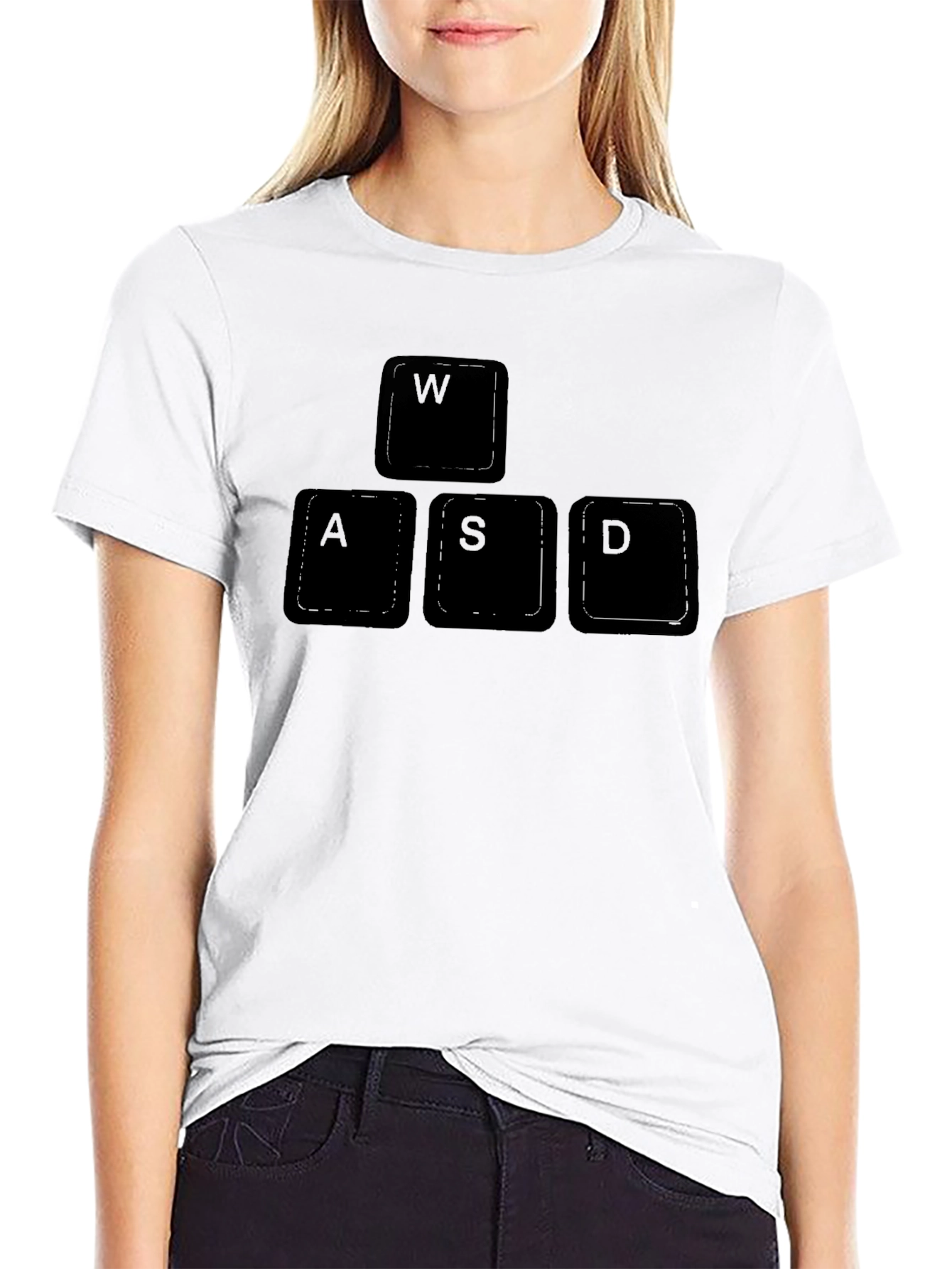 WASD Gaming Keyboard T-Shirt - Black