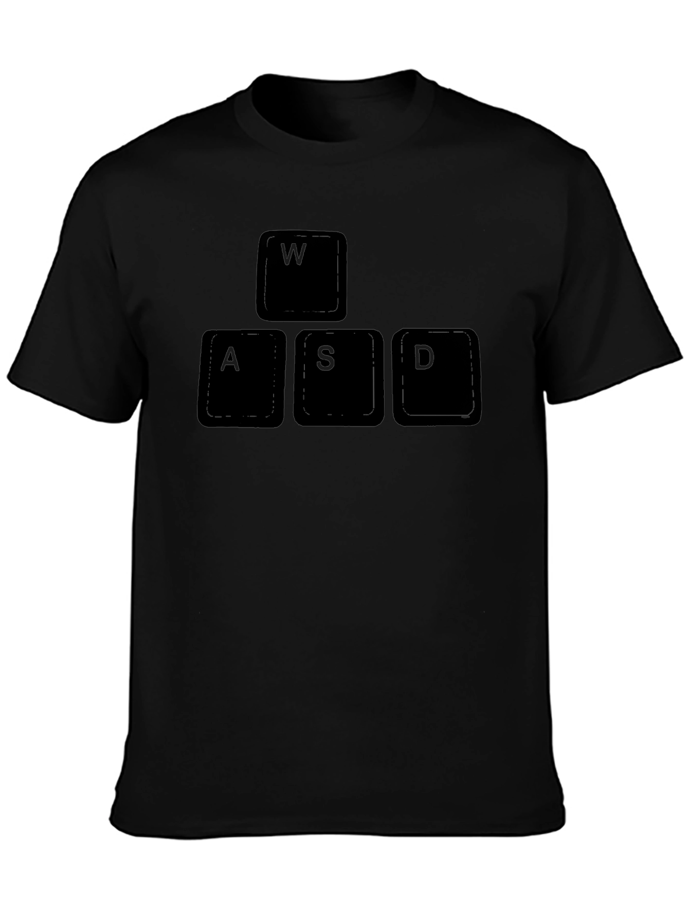 WASD Gaming Keyboard T-Shirt - Black