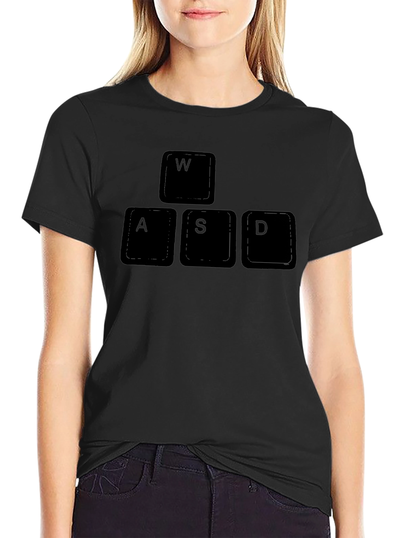 WASD Gaming Keyboard T-Shirt - Black