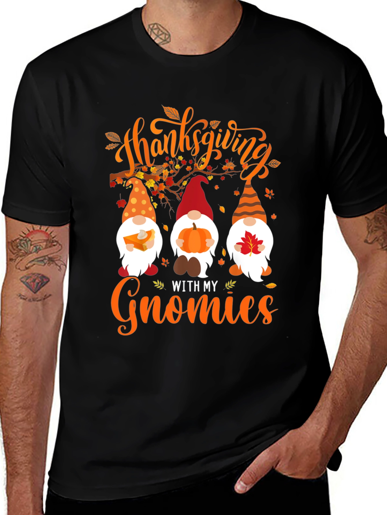 Thanksgiving Gnomies Graphic Tee