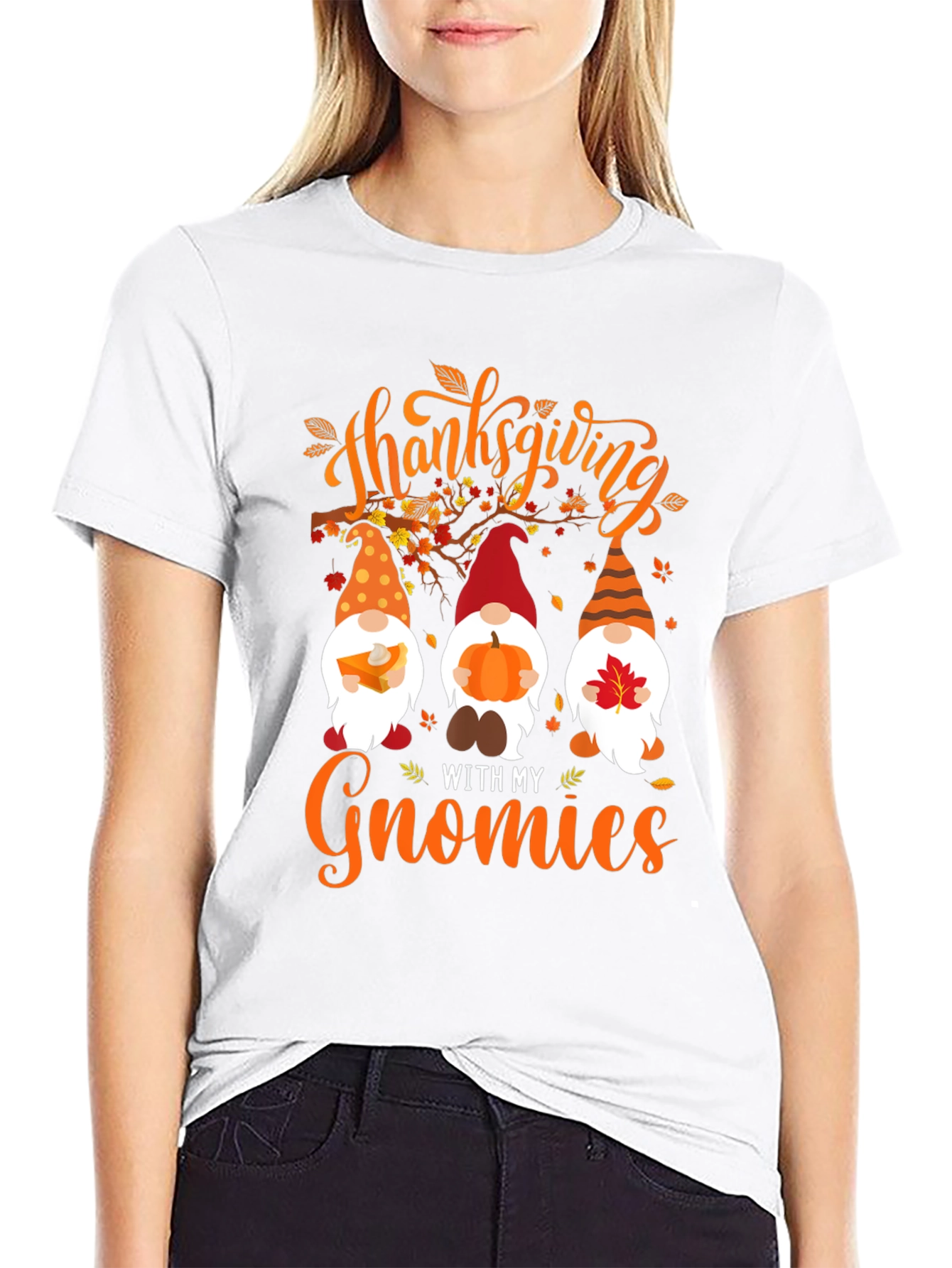 Thanksgiving Gnomies Graphic Tee