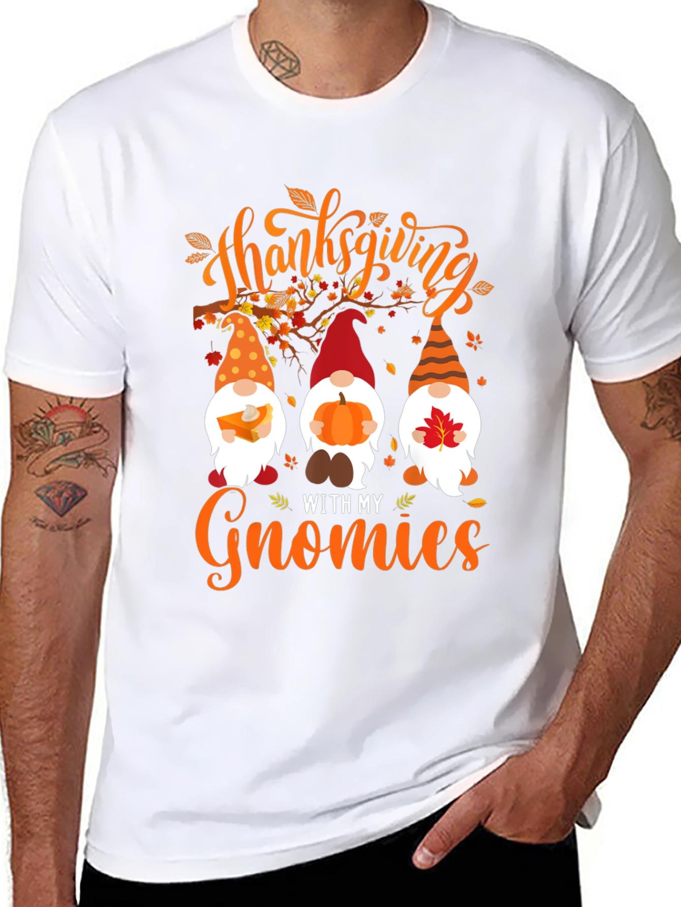Thanksgiving Gnomies Graphic Tee