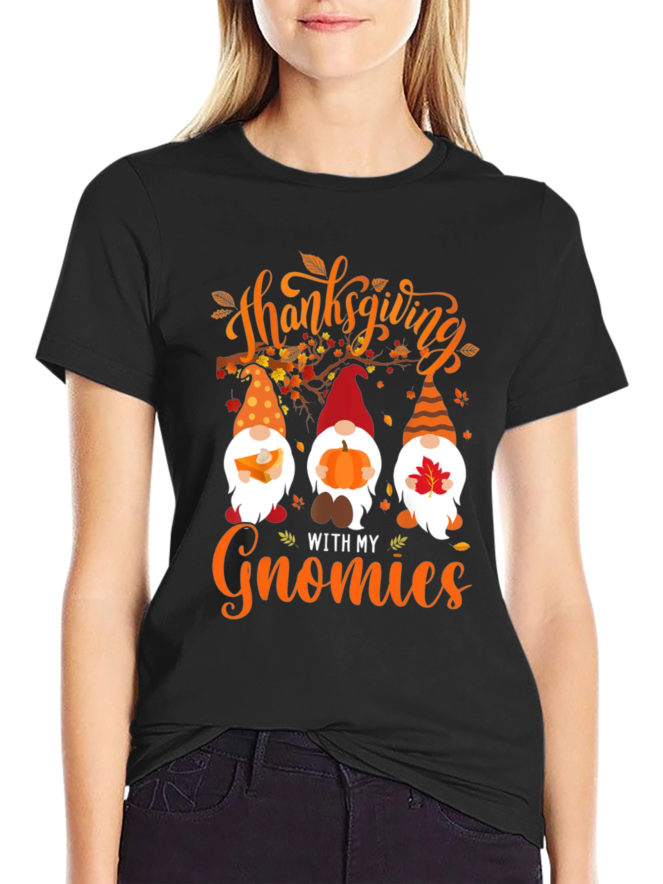 Thanksgiving Gnomies Graphic Tee