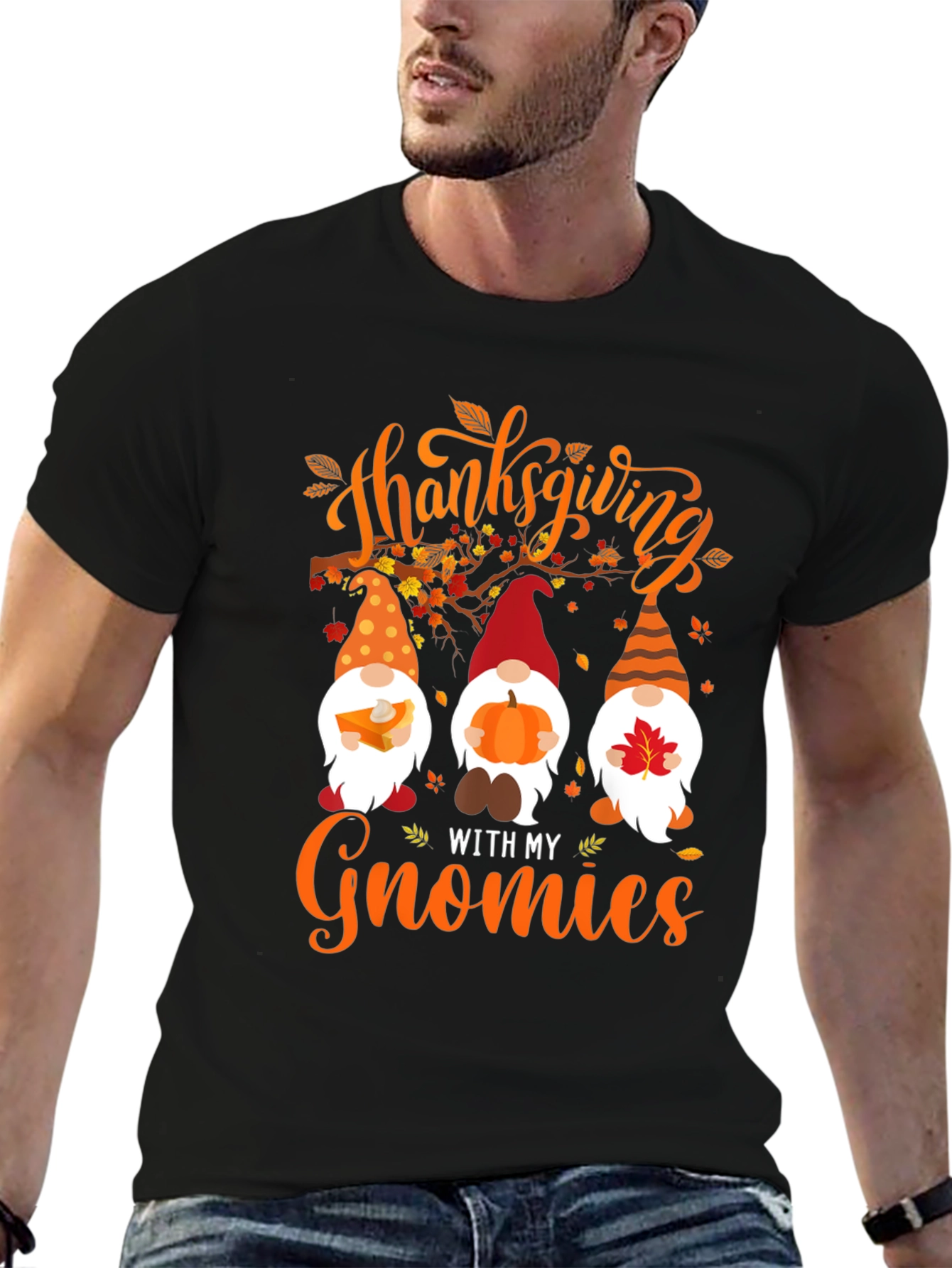 Thanksgiving Gnomies Graphic Tee