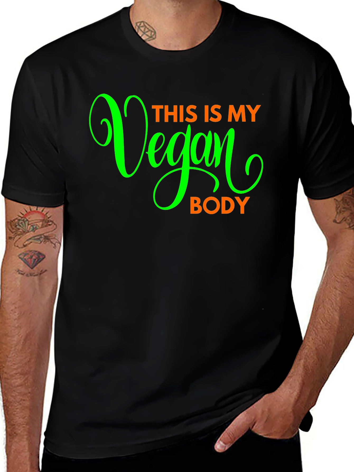 Vegan Body T-Shirt - Bold Statement Tee