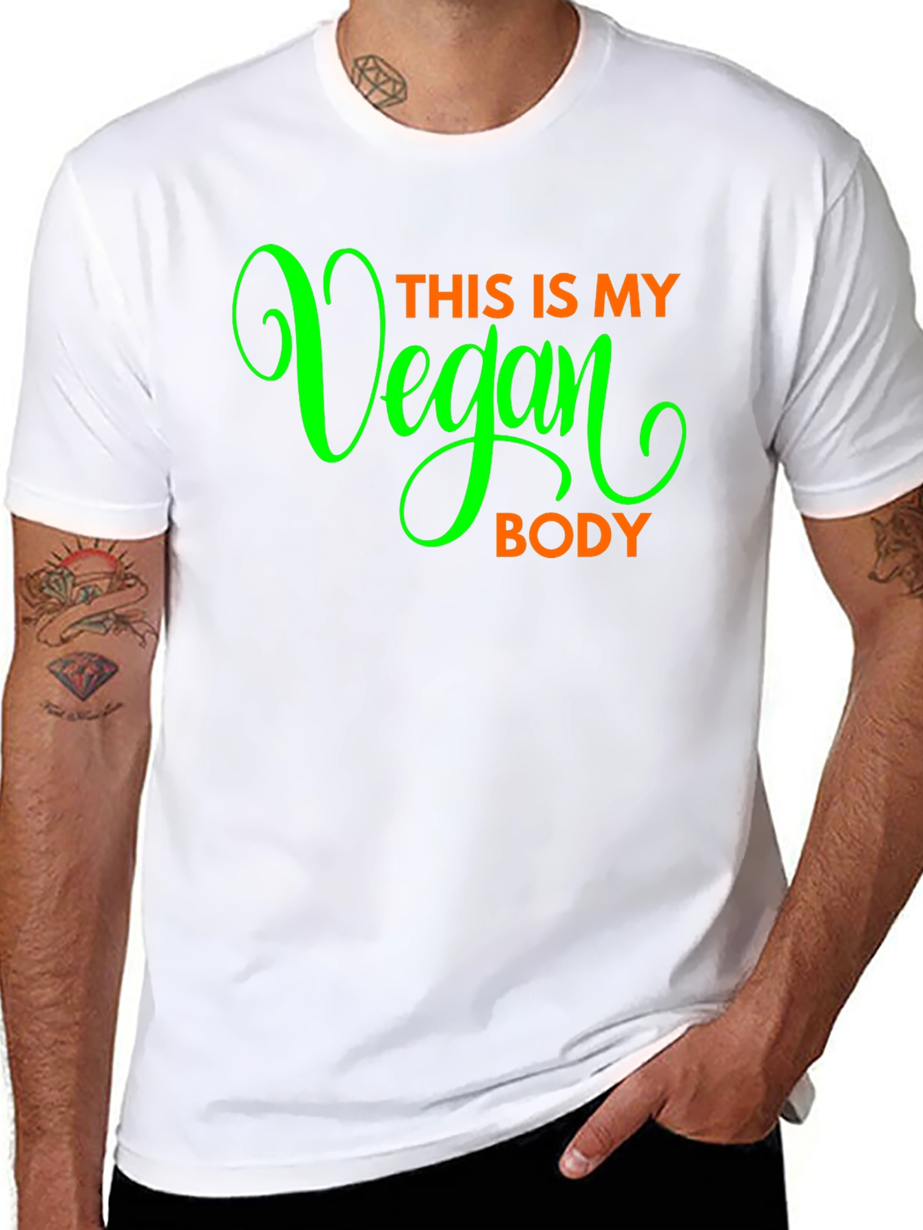 Vegan Body T-Shirt - Bold Statement Tee